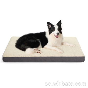 Memory Foam Dog Pets Säng med tvättbar täckning